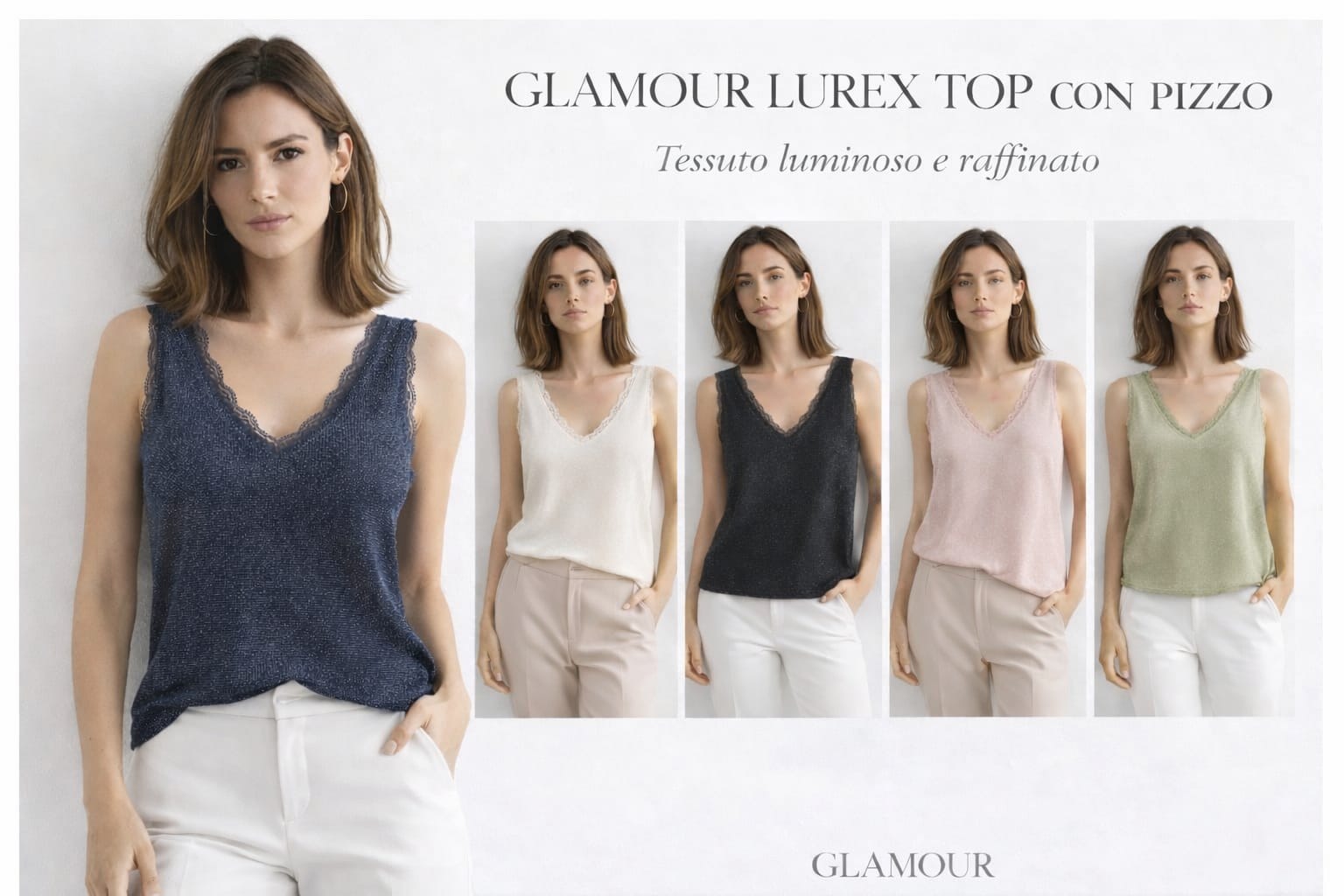 Top con pizzo