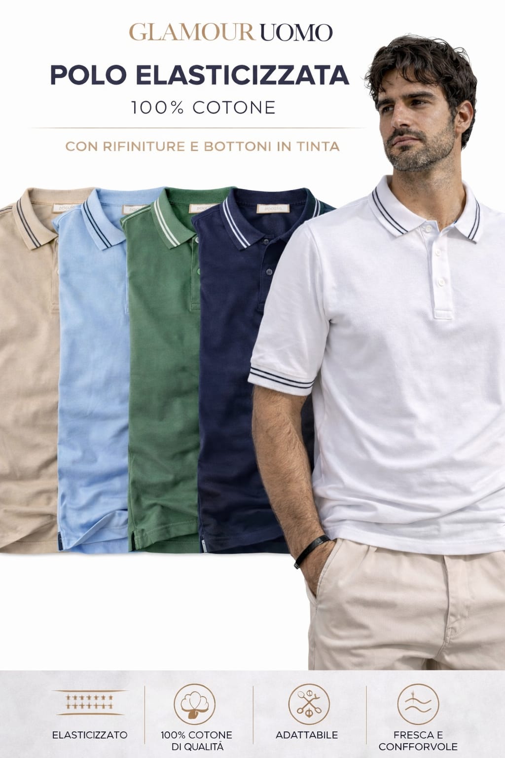 Polo elasticizzato