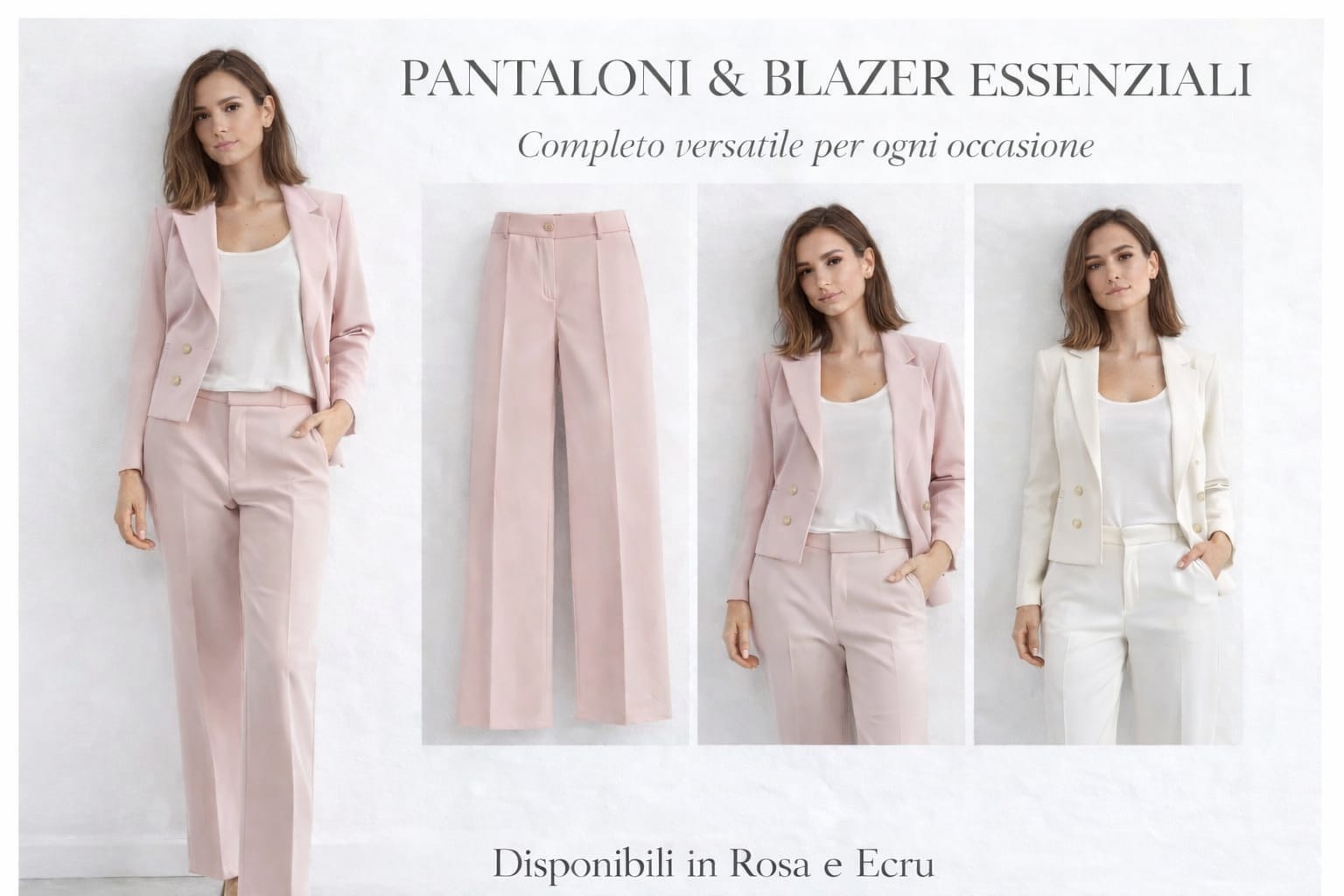 Pantaloni e blazer esseziali