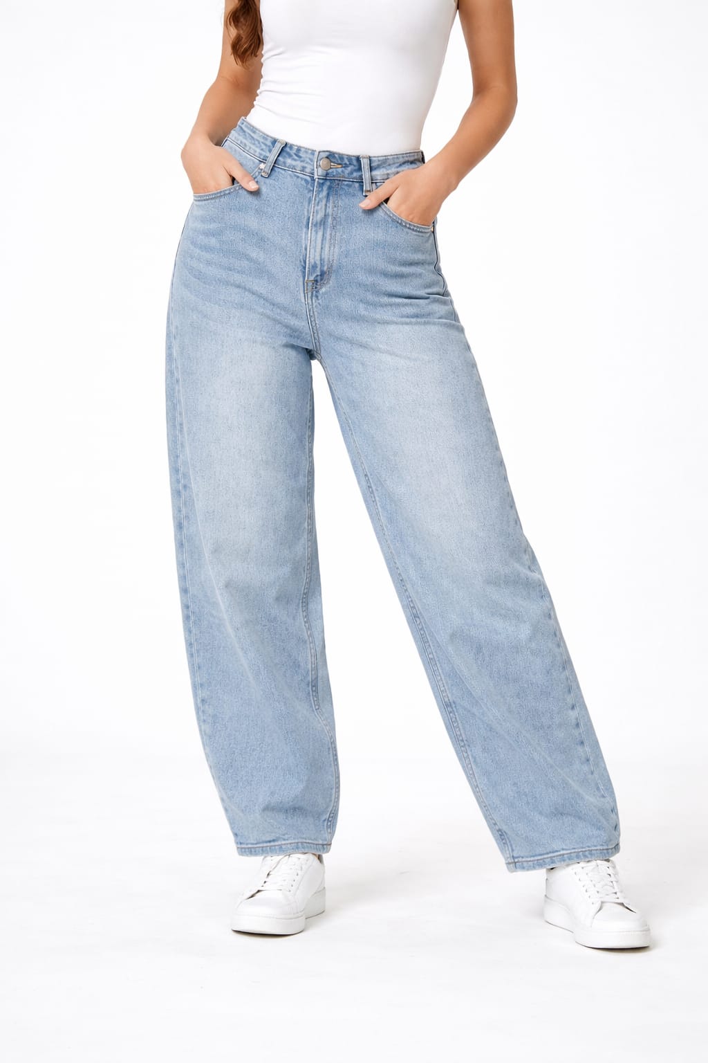 Jeans elasticizzato taglio balloon