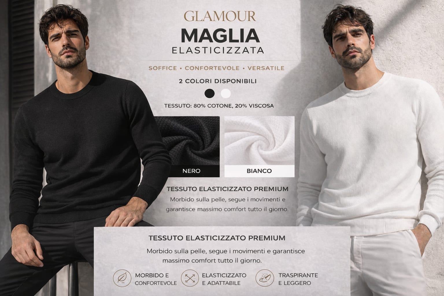 Maglia elasticizzato