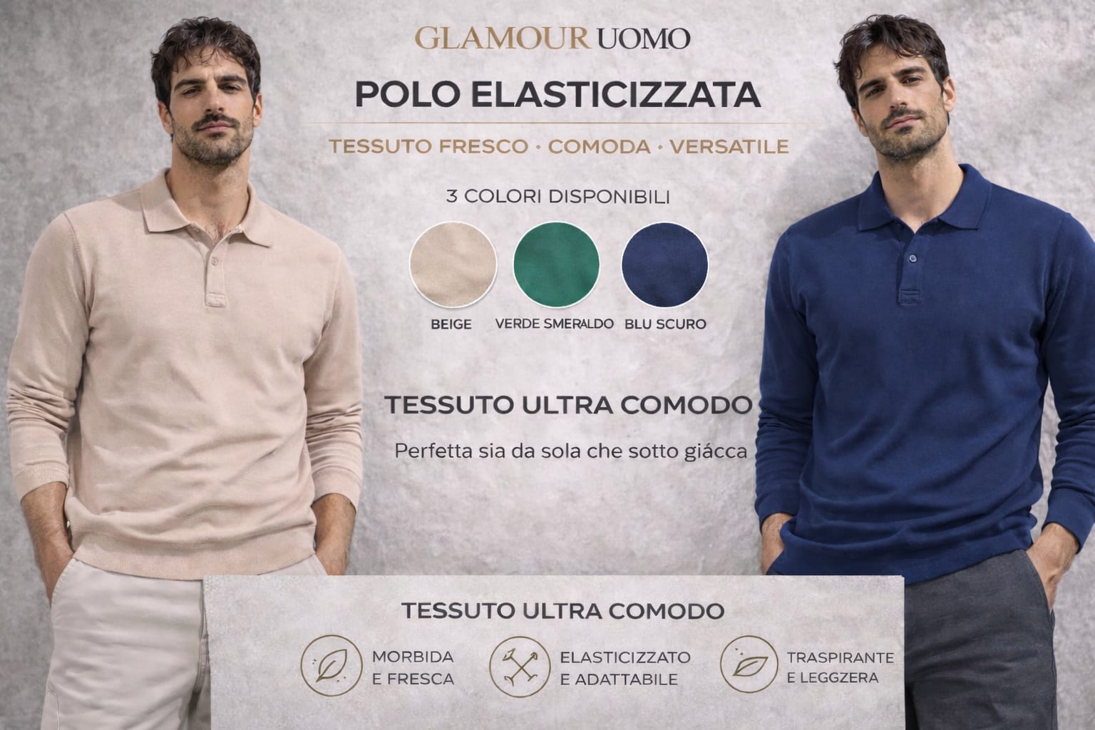 Polo elasticizzata
